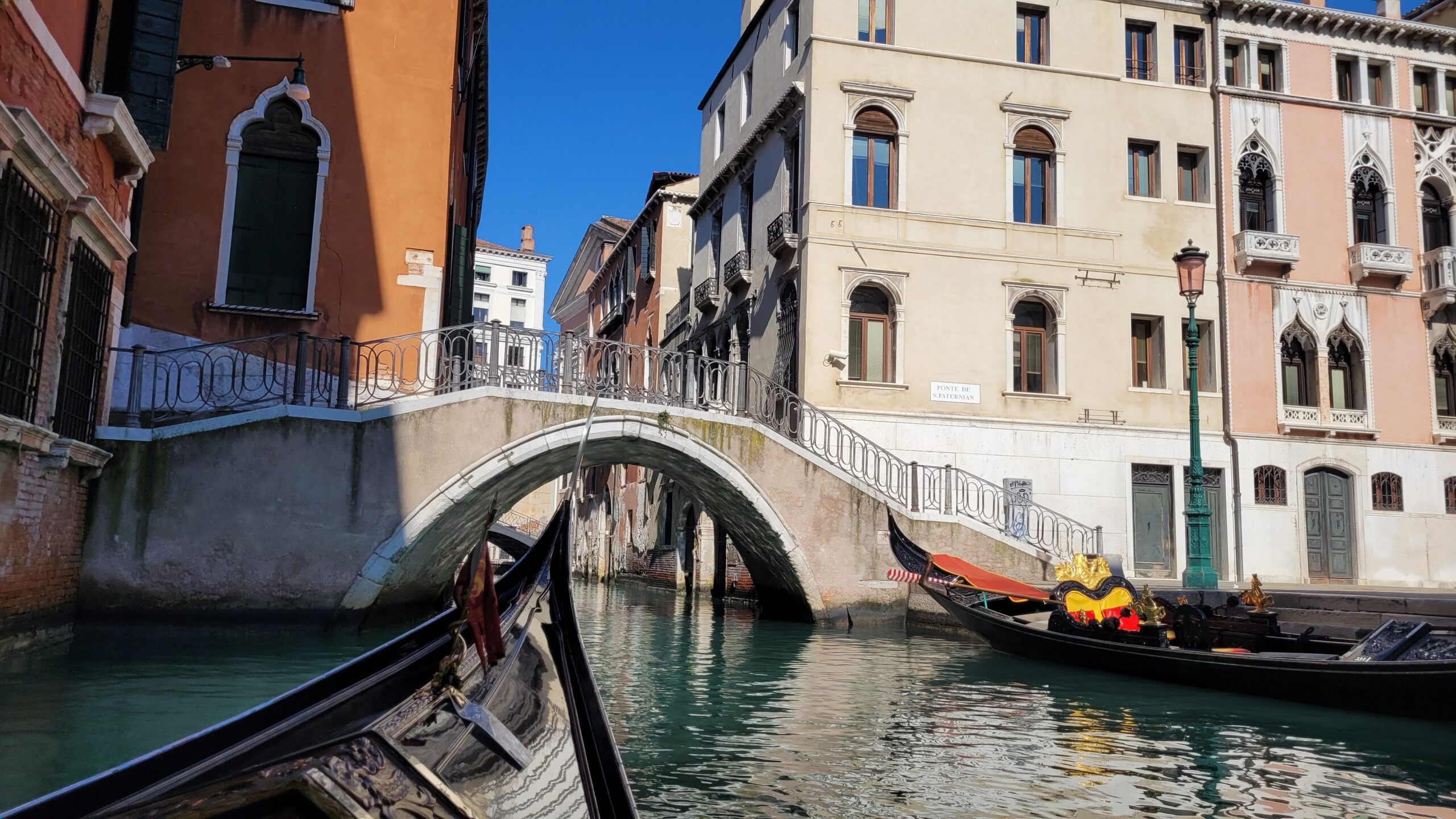 Gondola ride in Venice