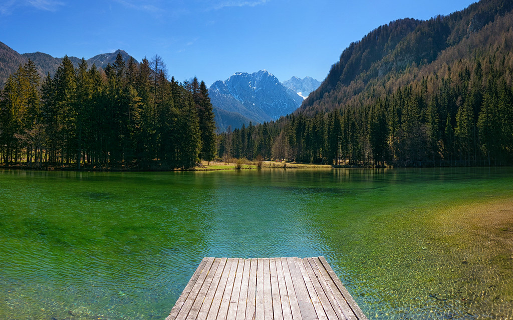 Lake Planšarsko jezero, Jezersko, Slovenia